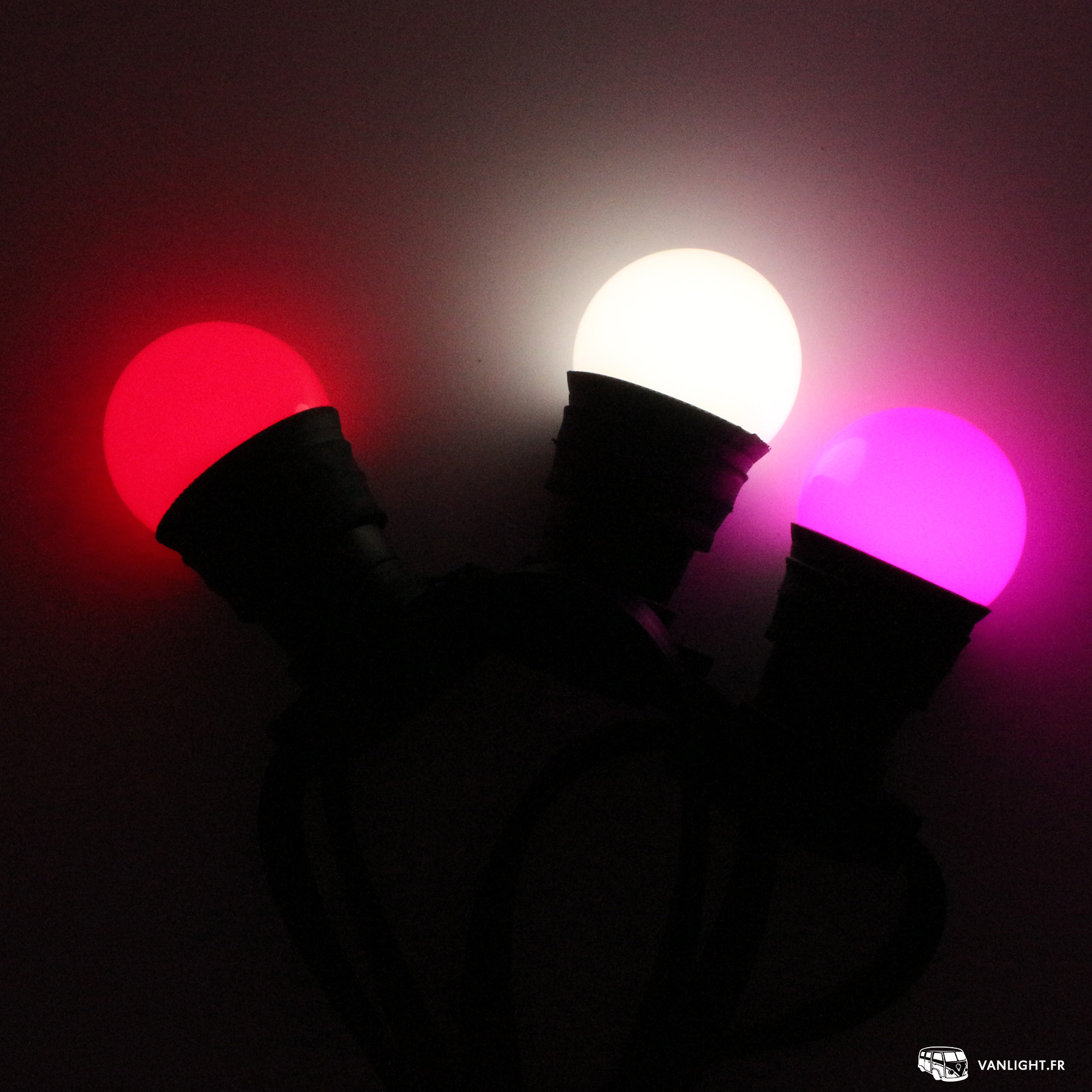 Location Guirlande Guinguette 10 mètres "ROUGE, BLANC FROID, VIOLET" rouge bf violet