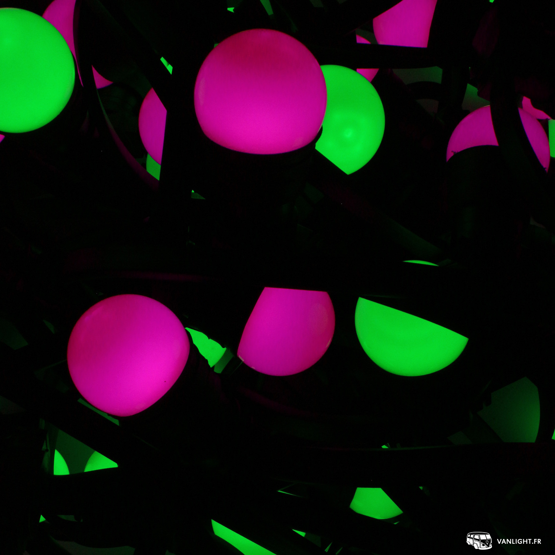 Location Guirlande guinguette 10 mètres "VERT & VIOLET" vert violet vanlight 2 450072138